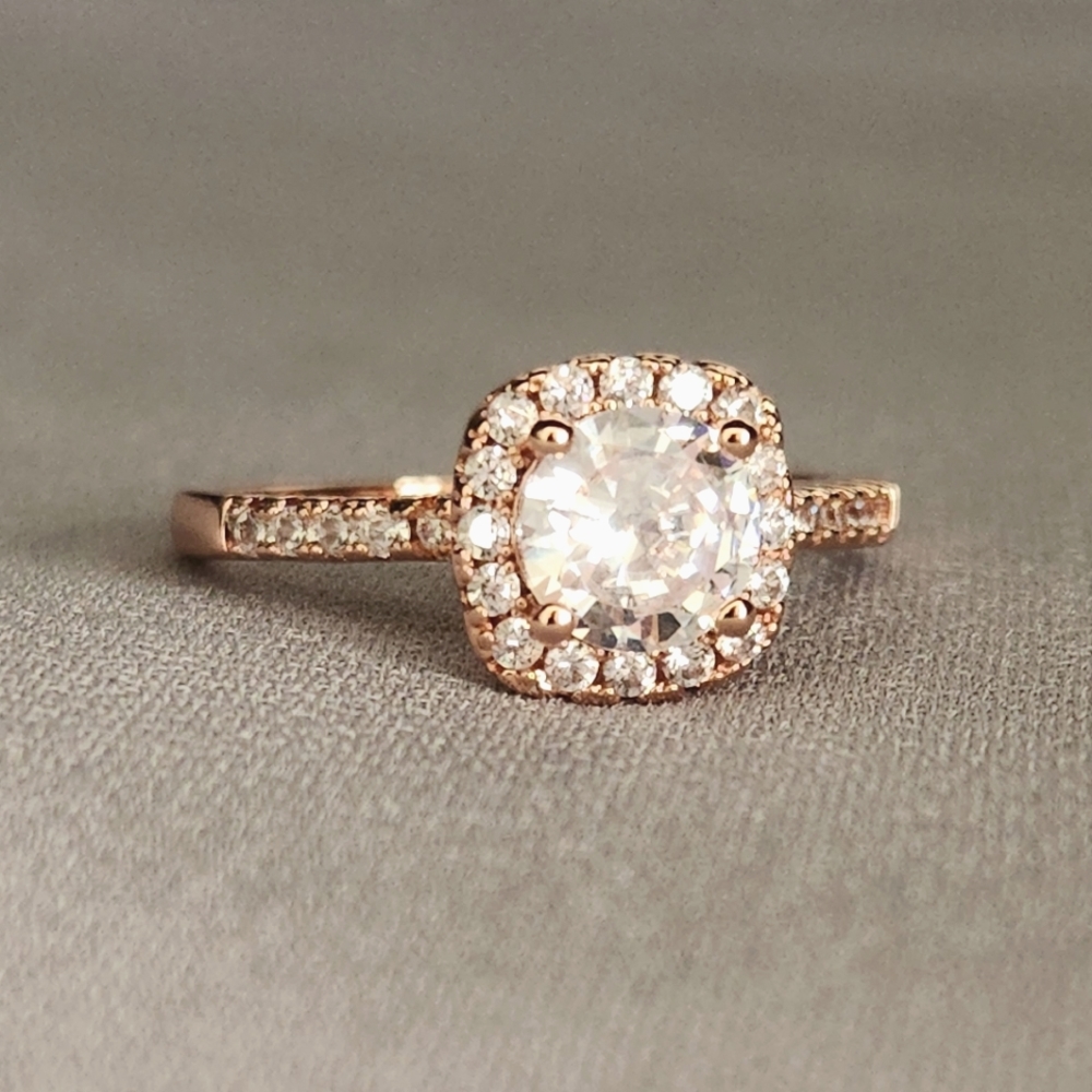Lovely Classic Rose Gold Engagement Ring